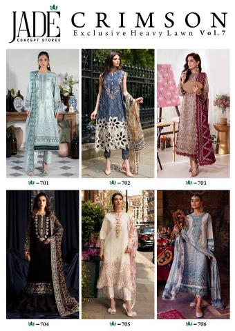 Jade Crimson Vol-7 – Exclusive Heavy Lawn - Wholesale Catalog
