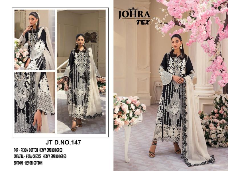 Johra Tex 147 Rayon Embroidered Salwar Kameez Wholesale catalog