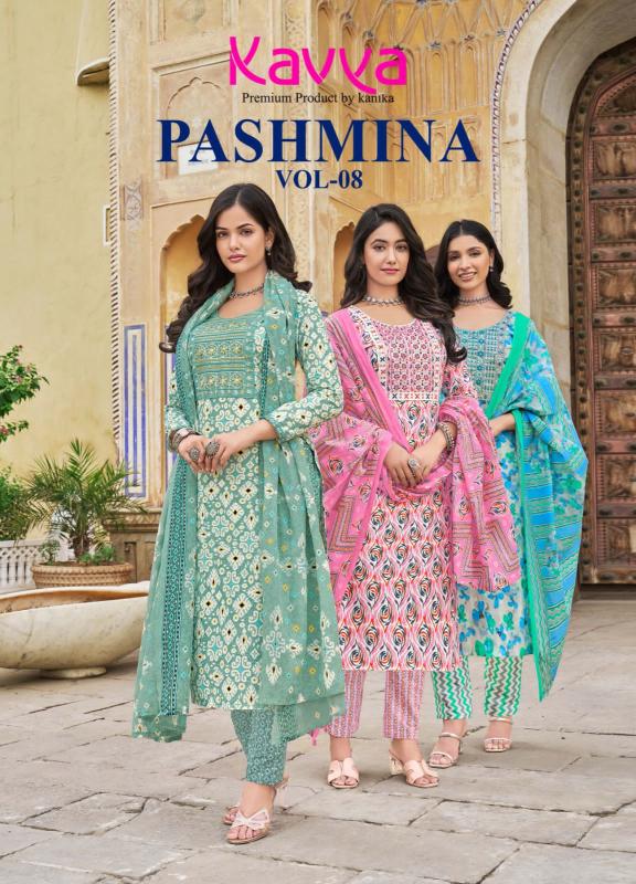 KAVYA  PASHMINA Vol 8 Kurti Wholesale Catalog
