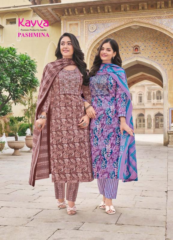 KAVYA  PASHMINA Vol 8 Kurti Wholesale Catalog