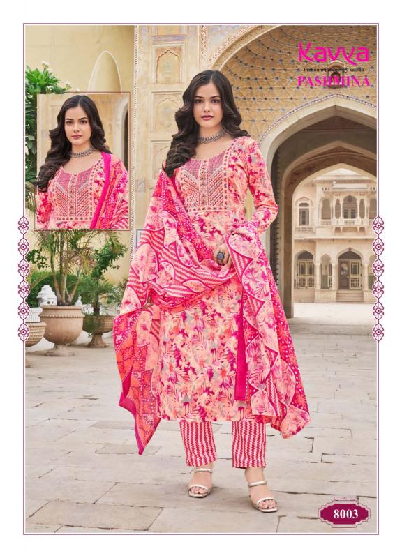 KAVYA  PASHMINA Vol 8 Kurti Wholesale Catalog