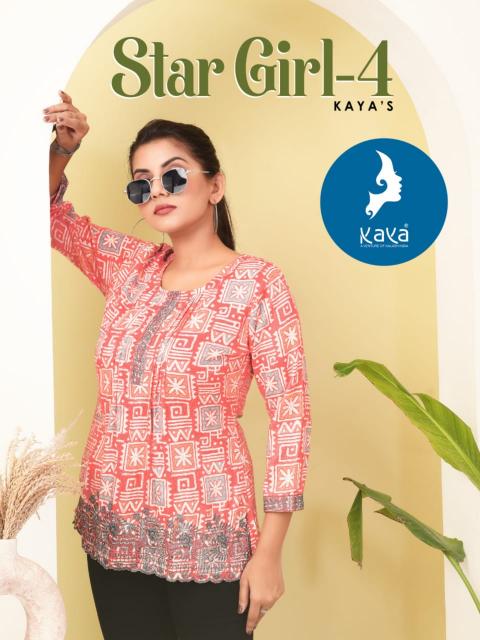 KAYA STAR GIRL VOL 4 Kurti Top Wholesale Catalog