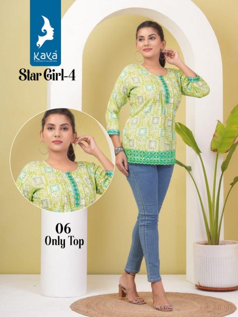 KAYA STAR GIRL VOL 4 Kurti Top Wholesale Catalog