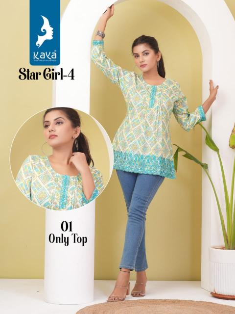 KAYA STAR GIRL VOL 4 Kurti Top Wholesale Catalog