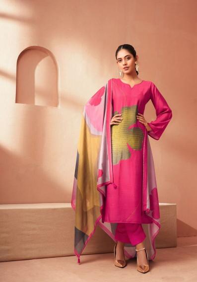 Kesar Blossom Muslin Digital Printed Dress Material Wholesale Catalog