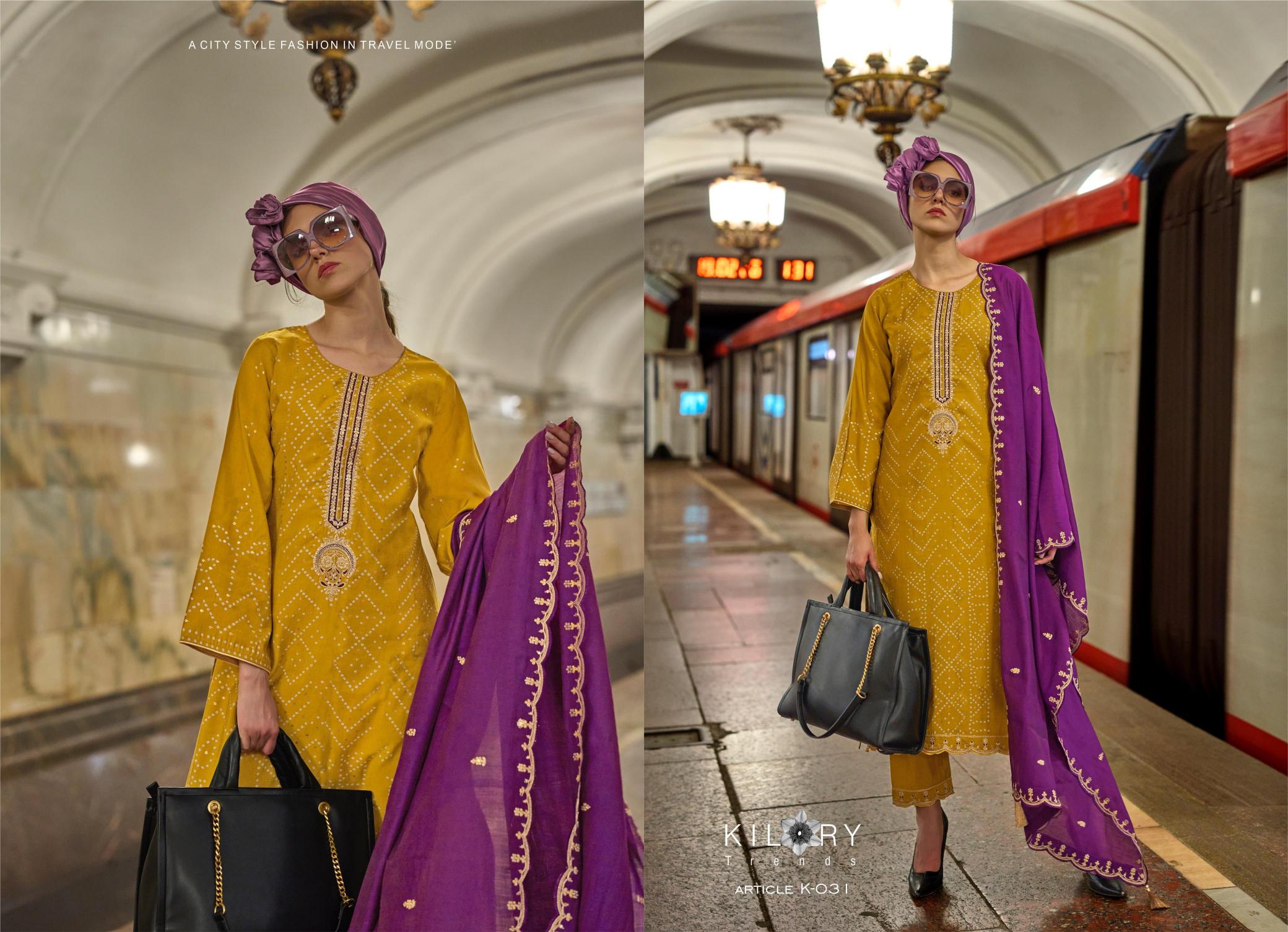 KILORY Silk Of Bandhej VOL 3 Salwar Kameez Wholesale Catalog