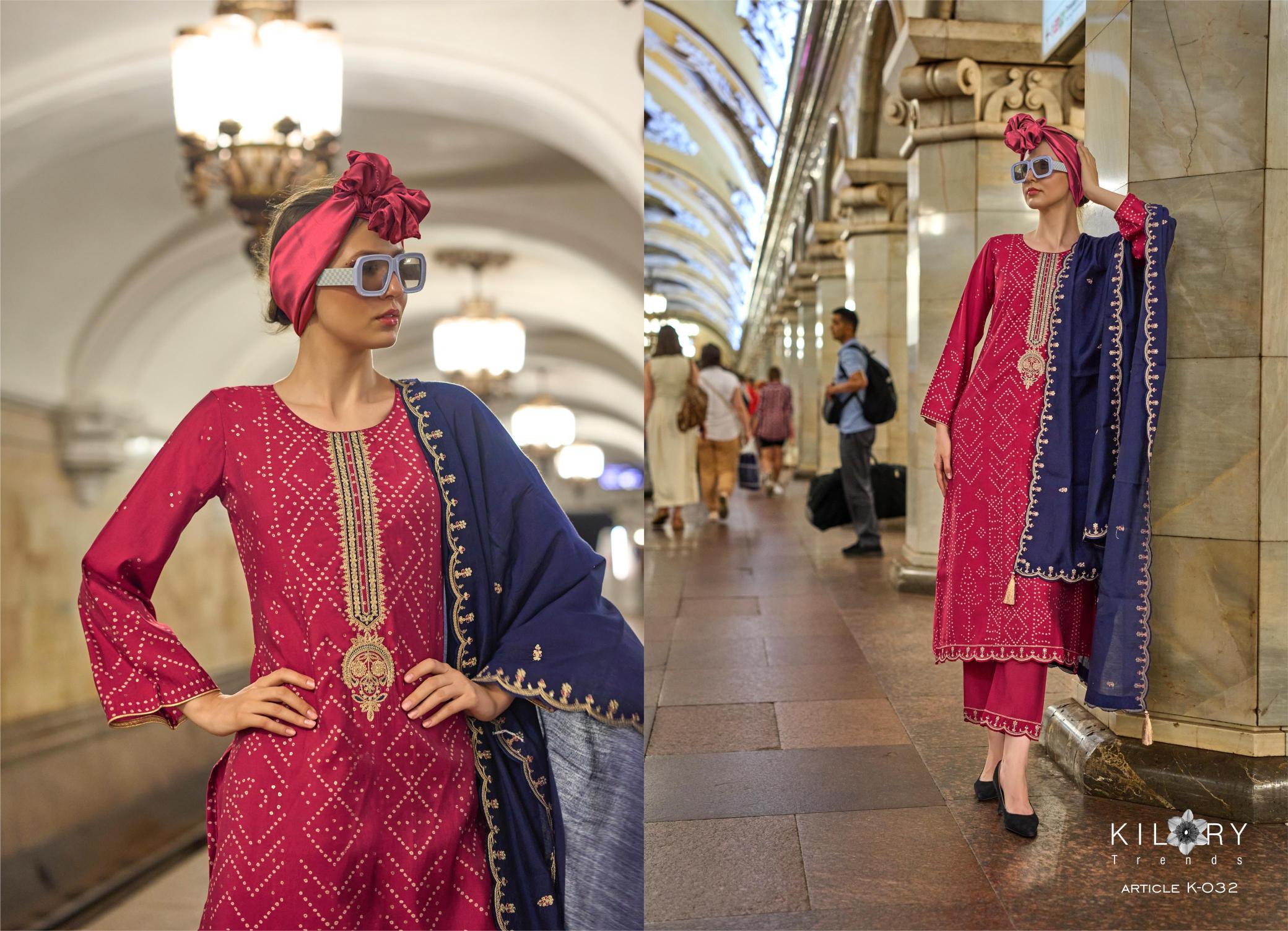KILORY Silk Of Bandhej VOL 3 Salwar Kameez Wholesale Catalog