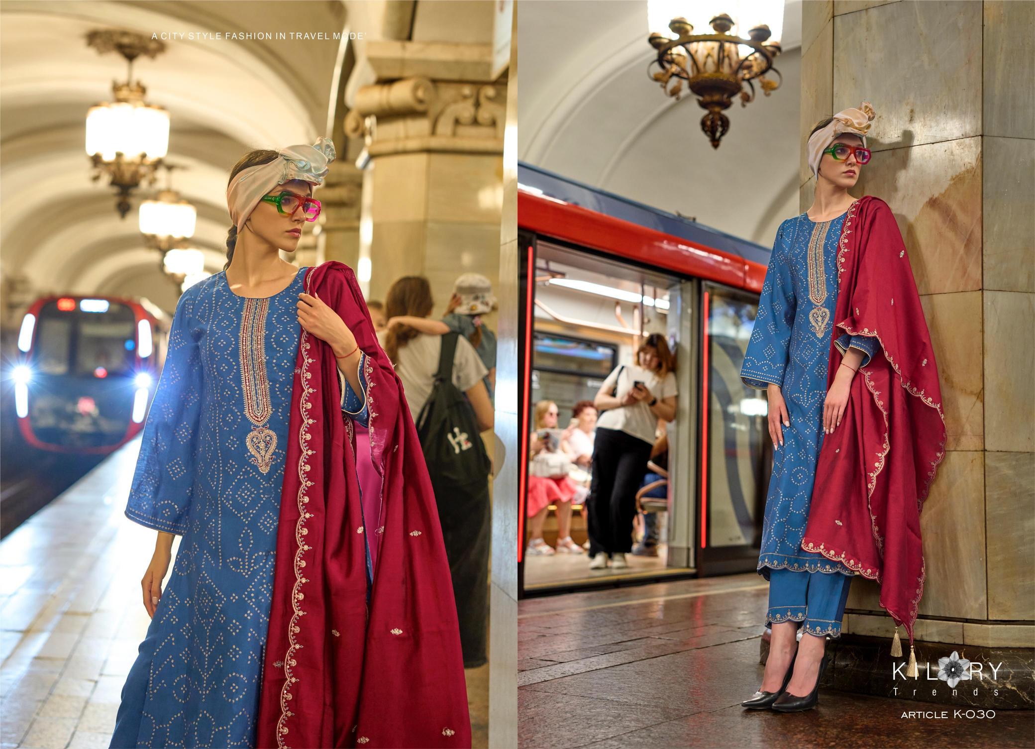 KILORY Silk Of Bandhej VOL 3 Salwar Kameez Wholesale Catalog