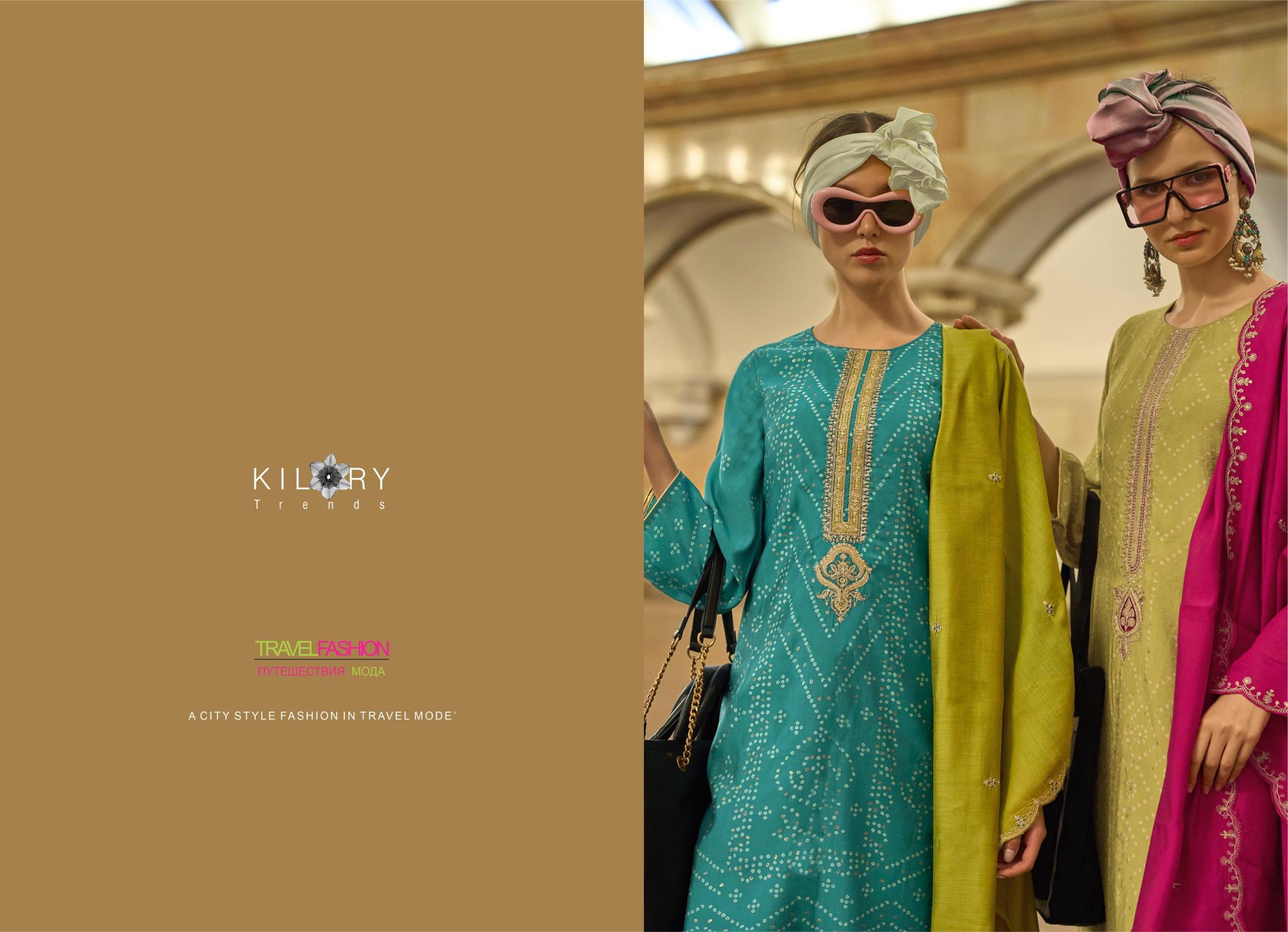 KILORY Silk Of Bandhej VOL 3 Salwar Kameez Wholesale Catalog