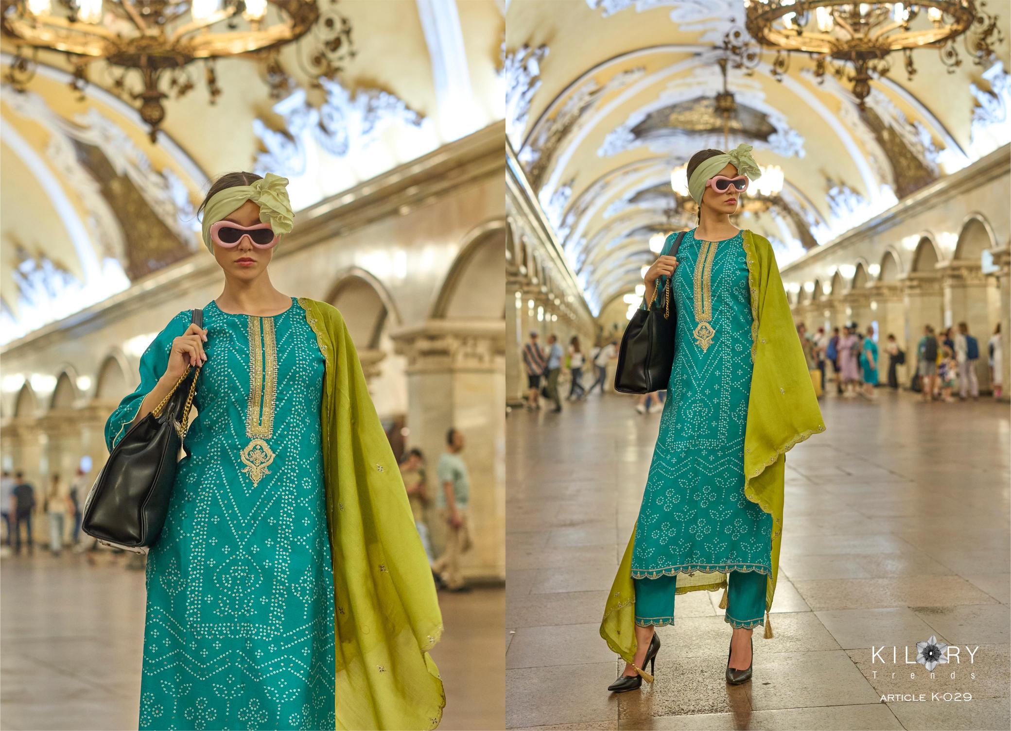 KILORY Silk Of Bandhej VOL 3 Salwar Kameez Wholesale Catalog