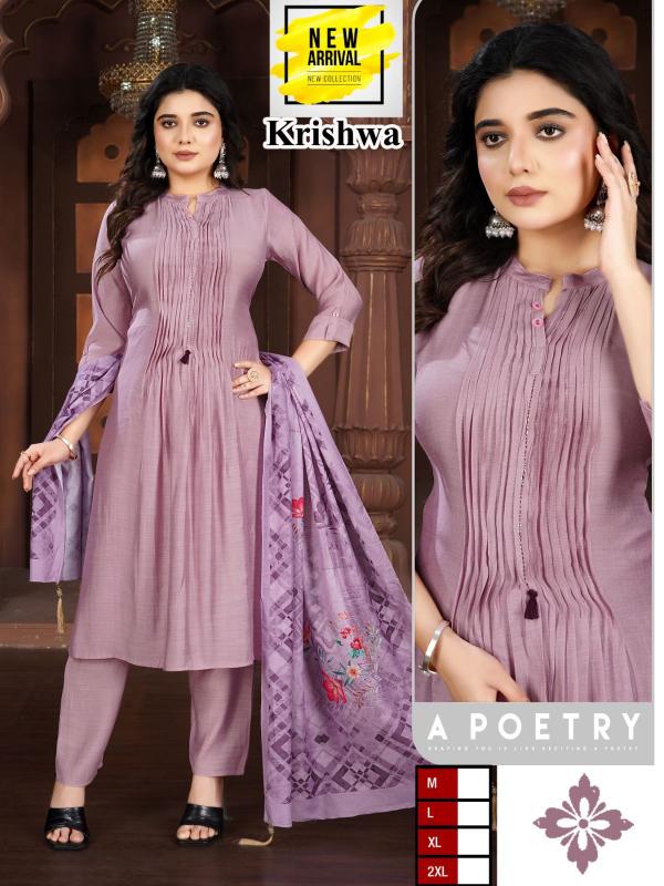 Krishwa Fancy Silk Kurti Wholesale Catalog