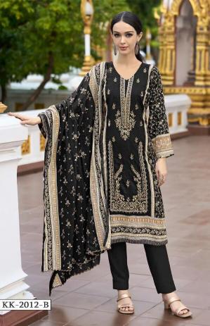 Kross 2012 A And B Chiffon Dupatta Dress Material Wholesale catalog