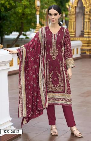 Kross 2012 A And B Cotton Dupatta Dress Material Wholesale catalog