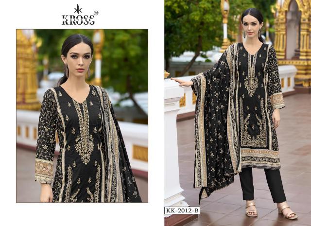 Kross 2012 A And B Cotton Dupatta Dress Material Wholesale catalog