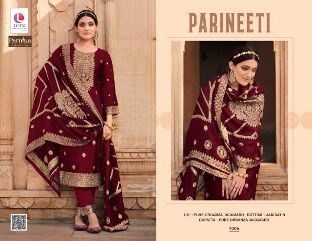 Lctm Leela Parineeti Organza Salwar Kameez Wholesale catalog