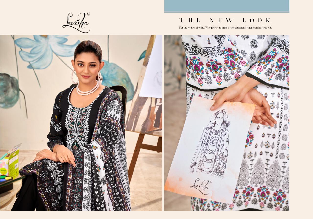 Levisha Naira Nx Vol 7 Cotton Duptta Dress Material Wholesale catalog