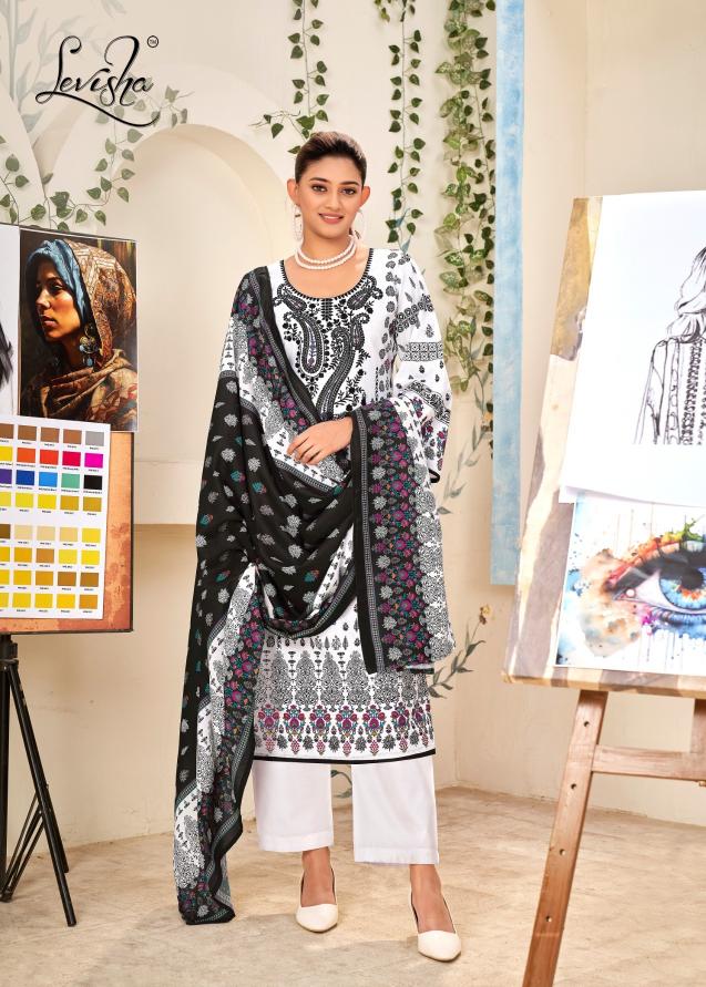 Levisha Naira Nx Vol 7 Cotton Duptta Dress Material Wholesale catalog