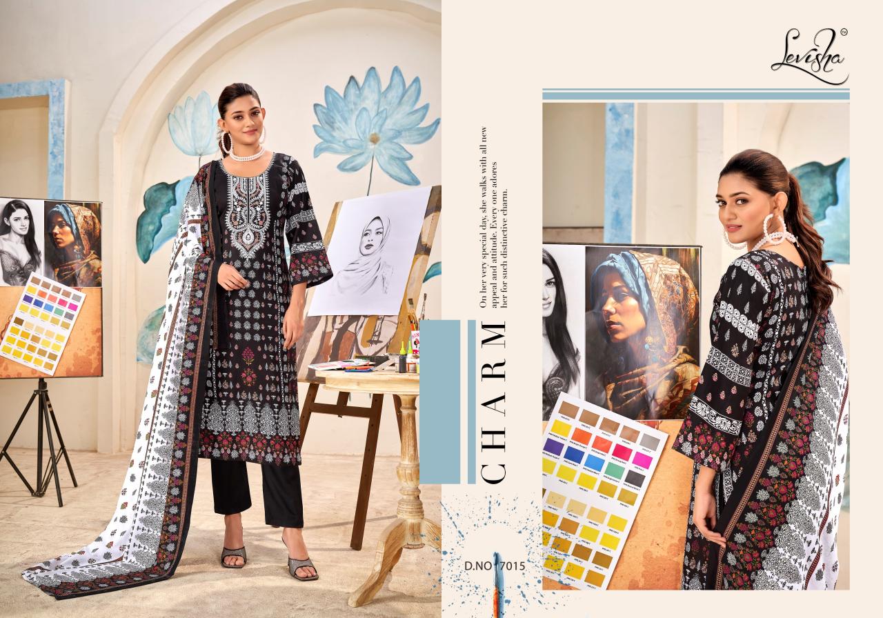 Levisha Naira Nx Vol 7 Cotton Duptta Dress Material Wholesale catalog