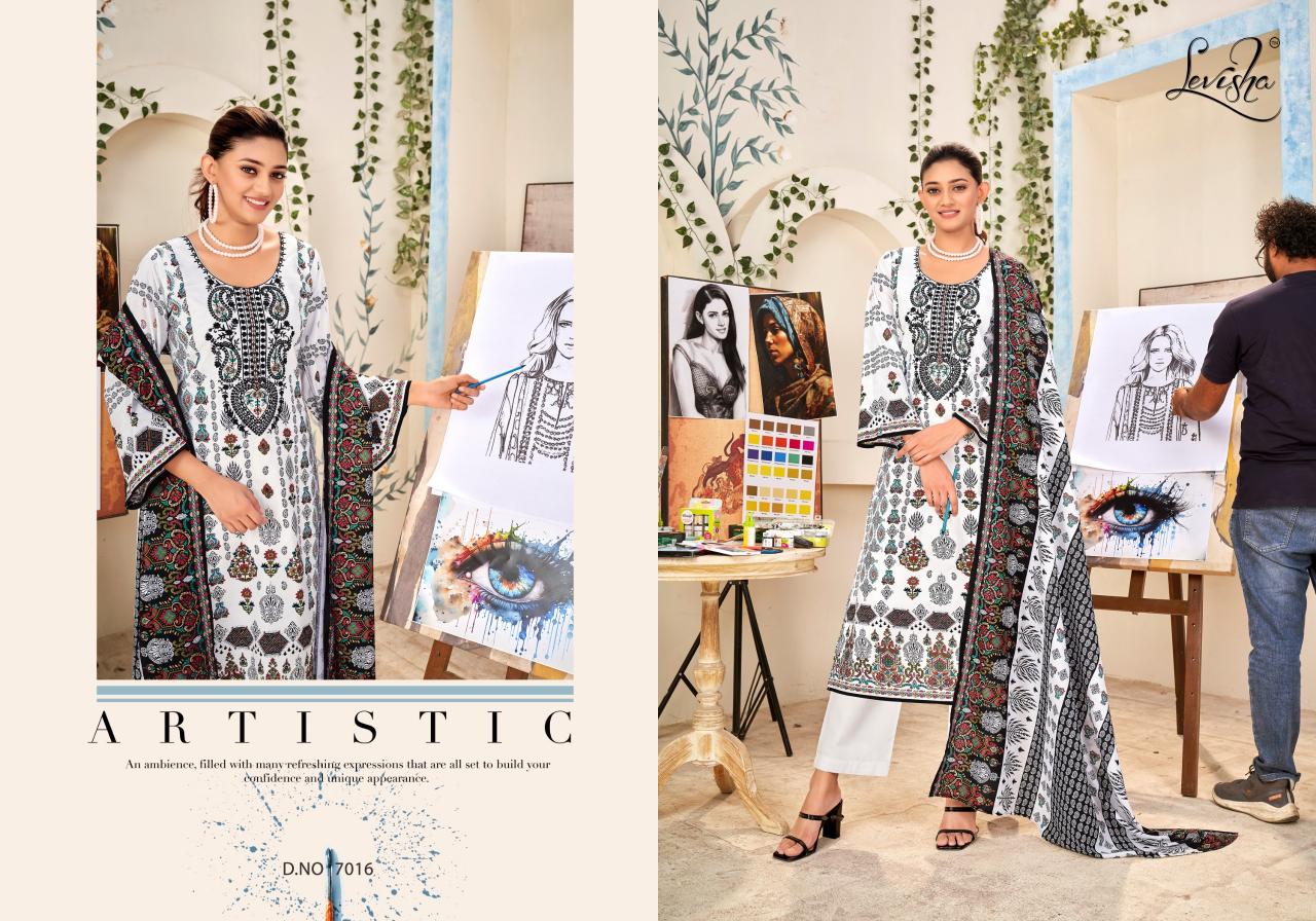 Levisha Naira Nx Vol 7 Cotton Duptta Dress Material Wholesale catalog