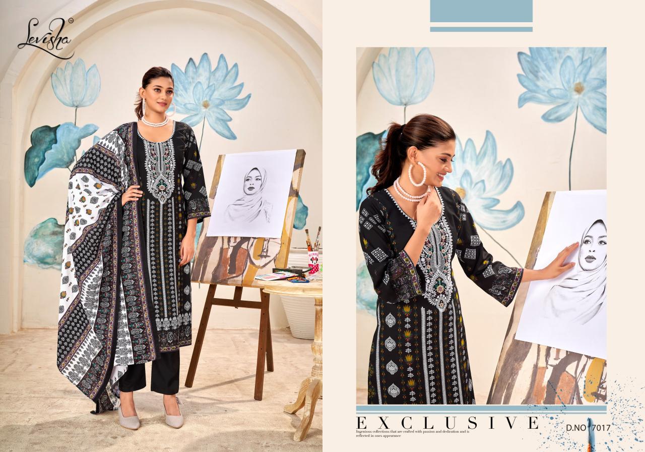 Levisha Naira Nx Vol 7 Cotton Duptta Dress Material Wholesale catalog