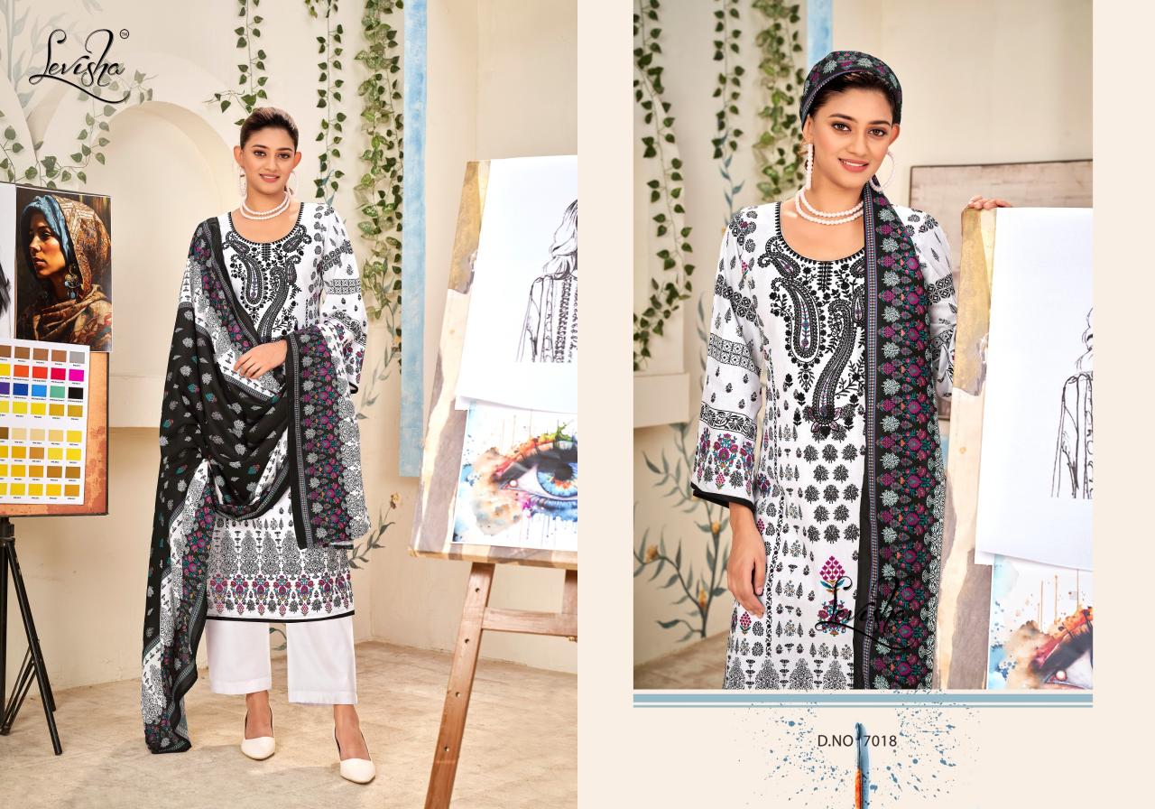 Levisha Naira Nx Vol 7 Cotton Duptta Dress Material Wholesale catalog