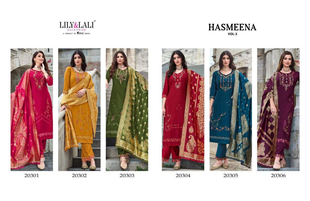 LILY & LALI HASMEENA Vol3 KURTI Wholesale catalog