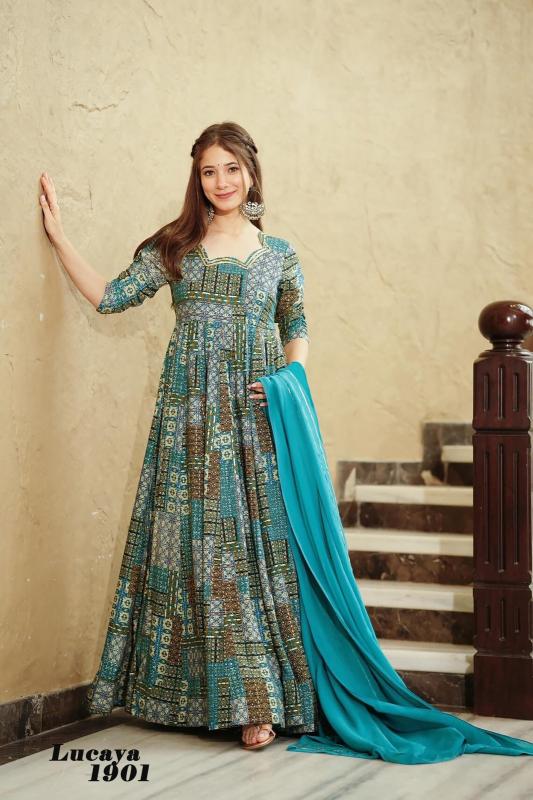 Lucaya vol 19 Gown Kurti Wholesale Catalog