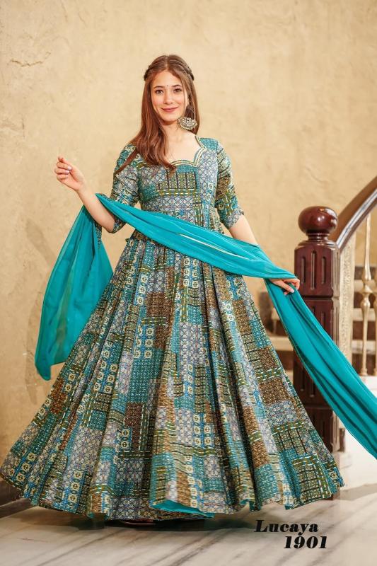 Lucaya vol 19 Gown Kurti Wholesale Catalog