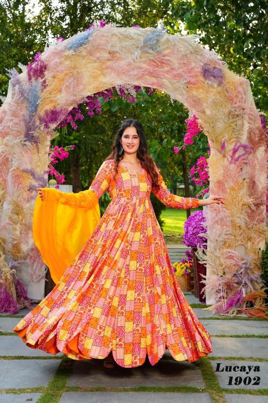Lucaya vol 19 Gown Kurti Wholesale Catalog