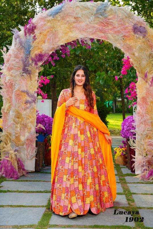 Lucaya vol 19 Gown Kurti Wholesale Catalog