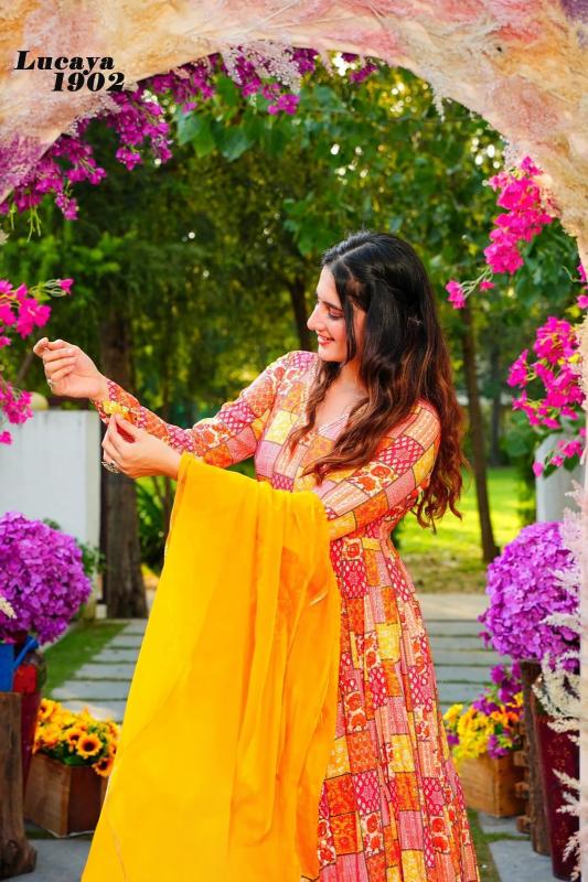 Lucaya vol 19 Gown Kurti Wholesale Catalog