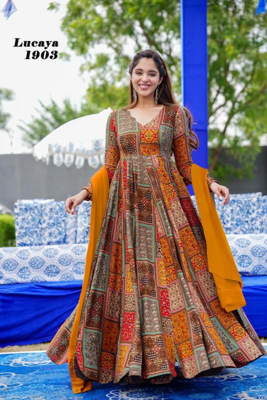 Lucaya vol 19 Gown Kurti Wholesale Catalog