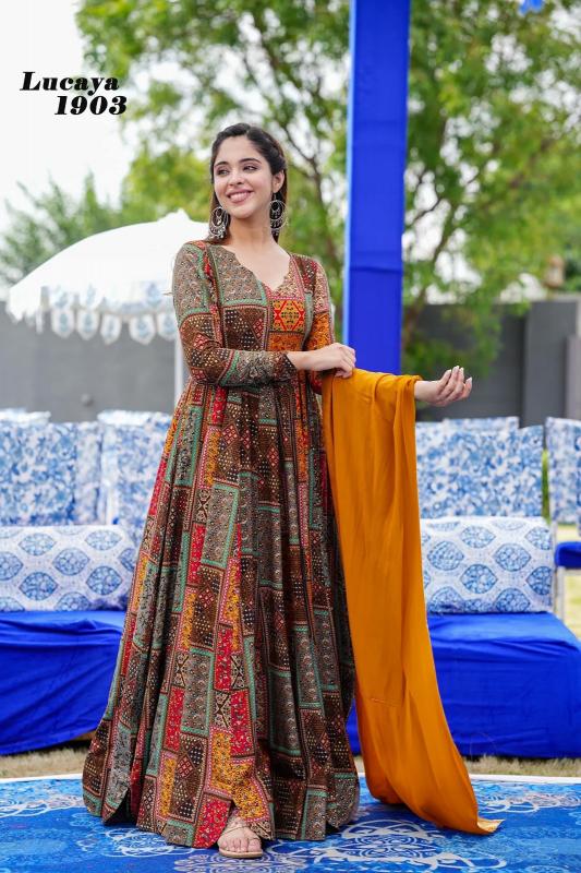 Lucaya vol 19 Gown Kurti Wholesale Catalog