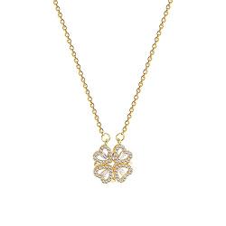 Magnet Heart Gold Necklace
