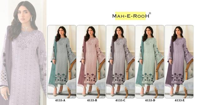 Mah E Rooh 4133 A To E Georgette Salwar Kameez Wholesale catalog