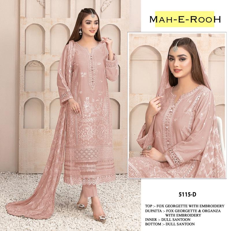 Mah E Rooh 5115 A To L Georgette Salwar Kameez Wholesale catalog