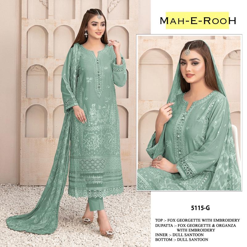 Mah E Rooh 5115 A To L Georgette Salwar Kameez Wholesale catalog