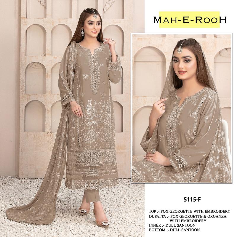Mah E Rooh 5115 A To L Georgette Salwar Kameez Wholesale catalog