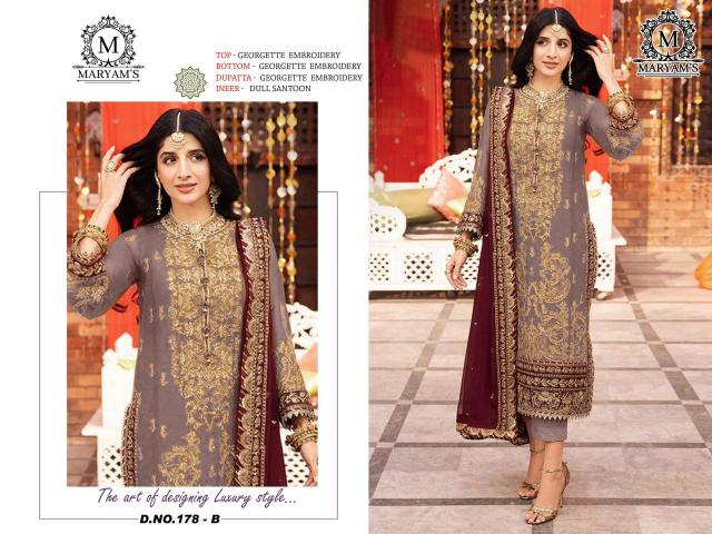 Maryams 179 Georgette Salwar Kameez Wholesale Catalog