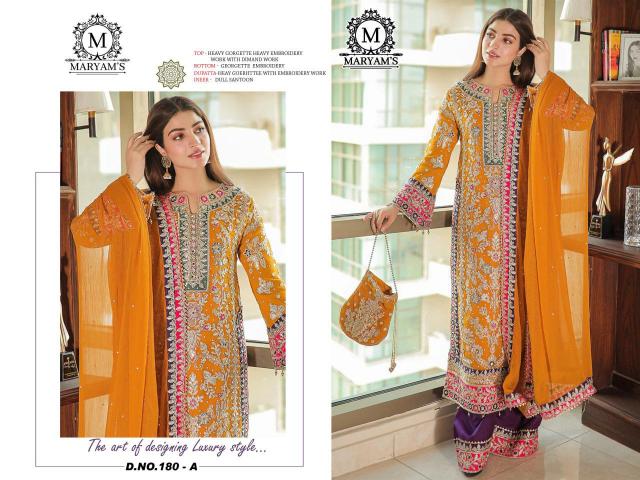 Maryams 180 Georgette Salwar Kameez Wholesale Catalog