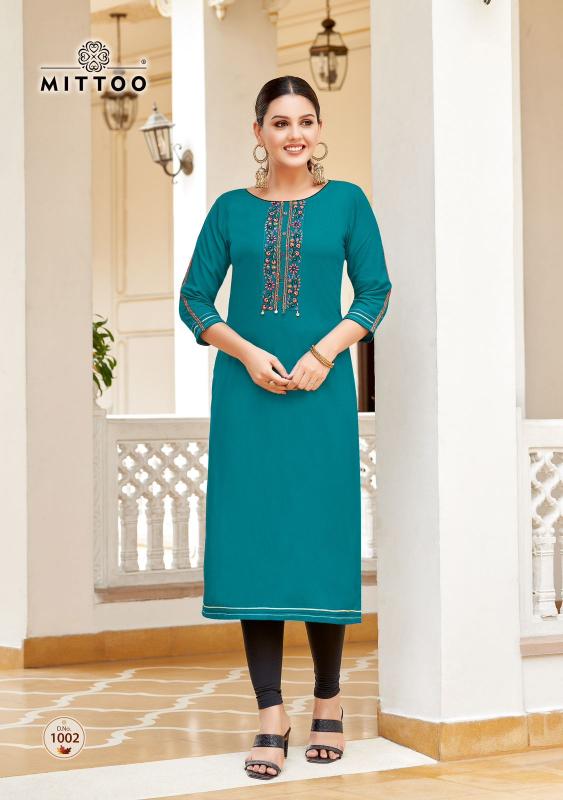 Mittoo Riona Rayon Fancy Kurti Wholesale catalog