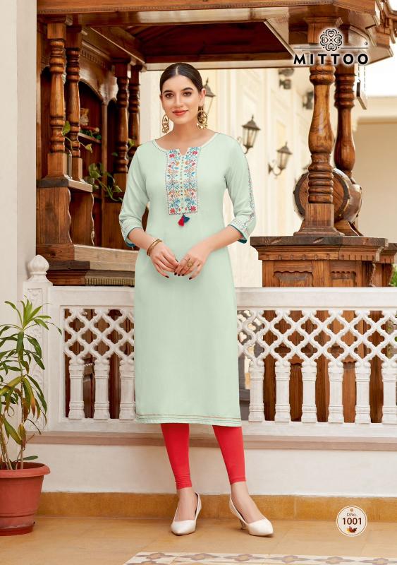 Mittoo Riona Rayon Fancy Kurti Wholesale catalog