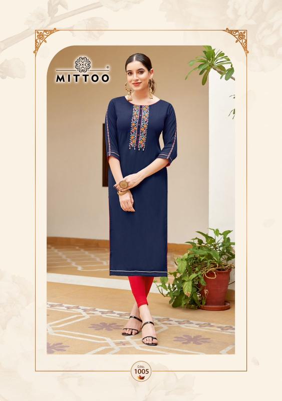 Mittoo Riona Rayon Fancy Kurti Wholesale catalog