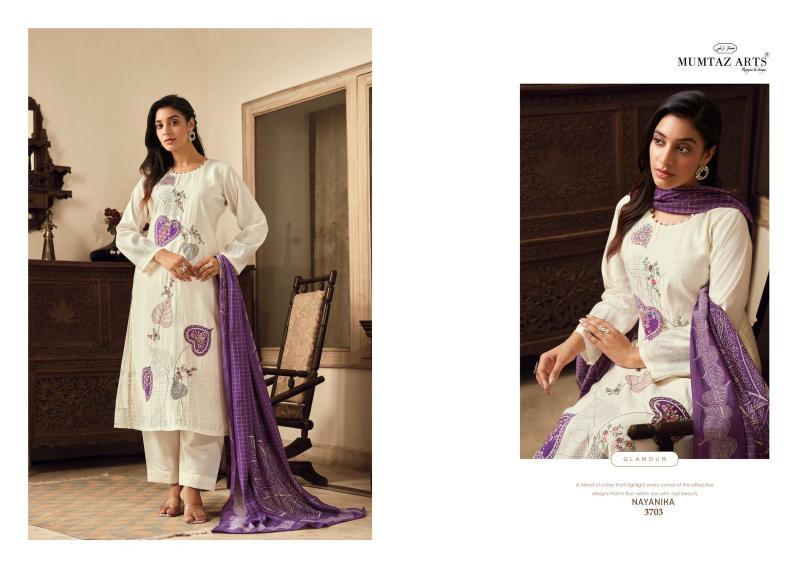 Mumtaz Nayanika Muslin Digital Printed Dress Material Wholesale catalog
