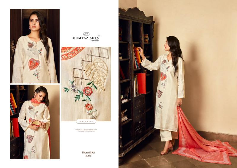 Mumtaz Nayanika Muslin Digital Printed Dress Material Wholesale catalog
