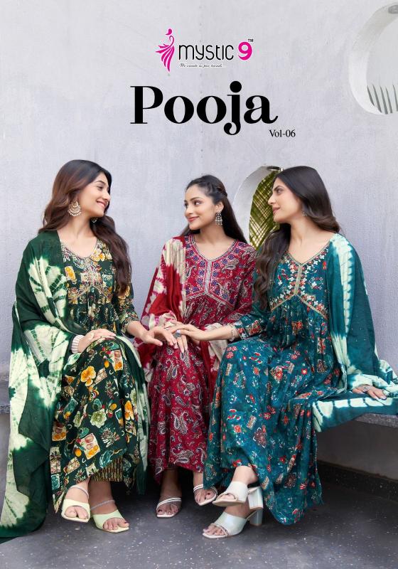 MYSTIC 9 POOJA VOL 6 Kurti Wholesale Catalog