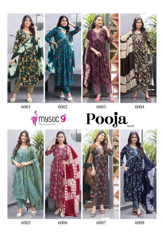 MYSTIC 9 POOJA VOL 6 Kurti Wholesale Catalog