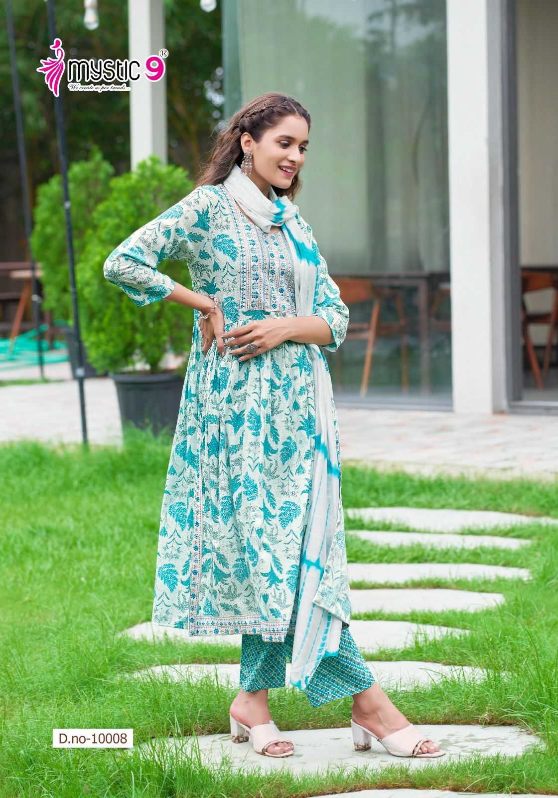 MYSTIC 9 SARA VOL 10 Rayon Kurti Wholesale Catalog