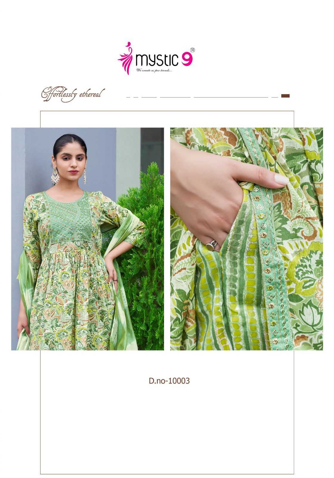 MYSTIC 9 SARA VOL 10 Rayon Kurti Wholesale Catalog