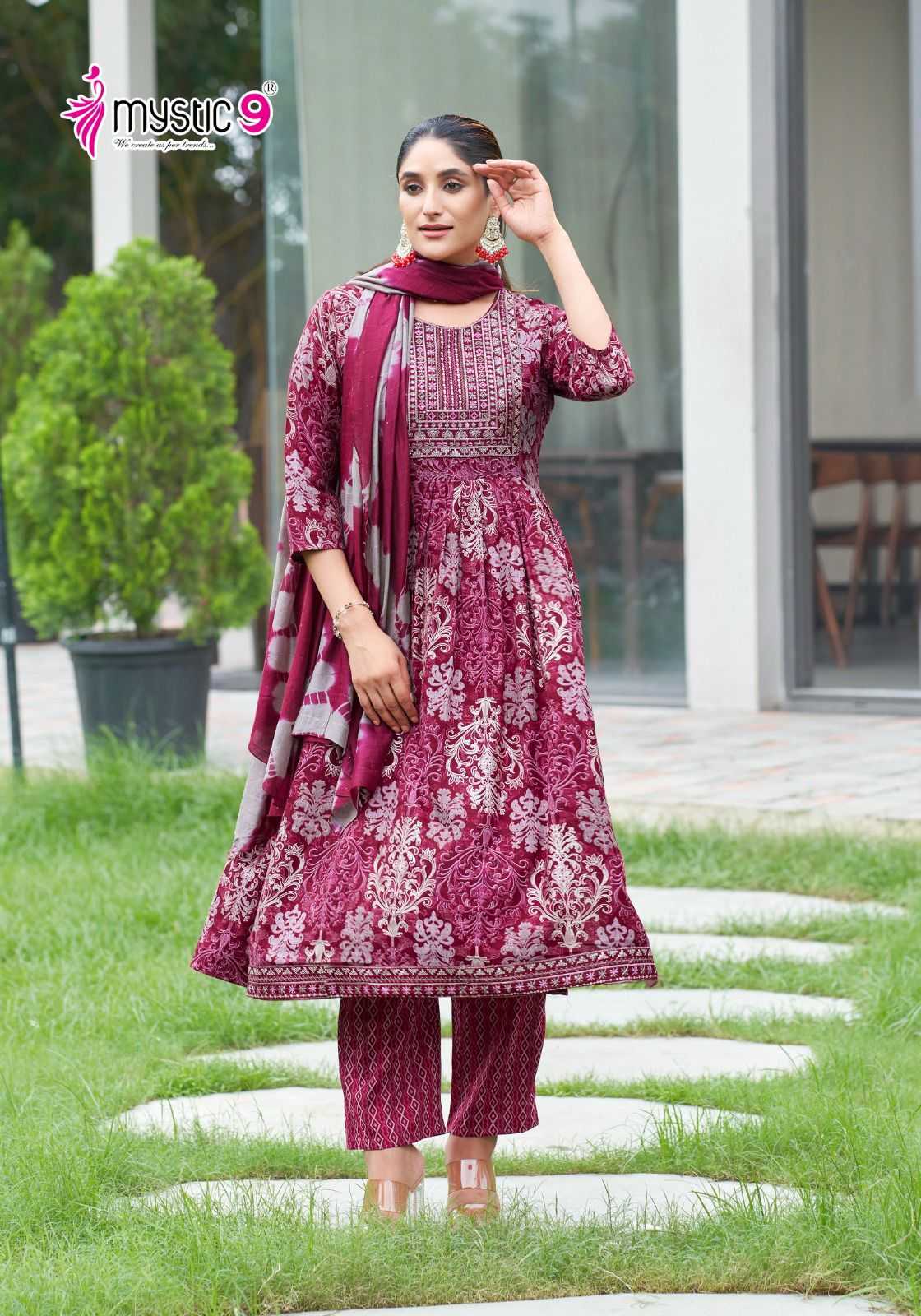 MYSTIC 9 SARA VOL 10 Rayon Kurti Wholesale Catalog